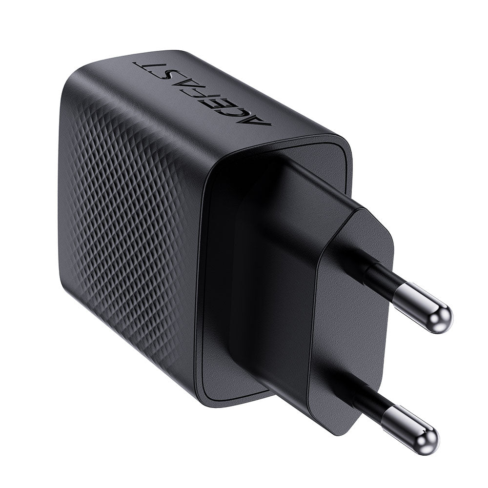 Acefast - Wall Charger (A82) - Type-C, GaN Technology, PD20W, Supports Fast Charging - Black