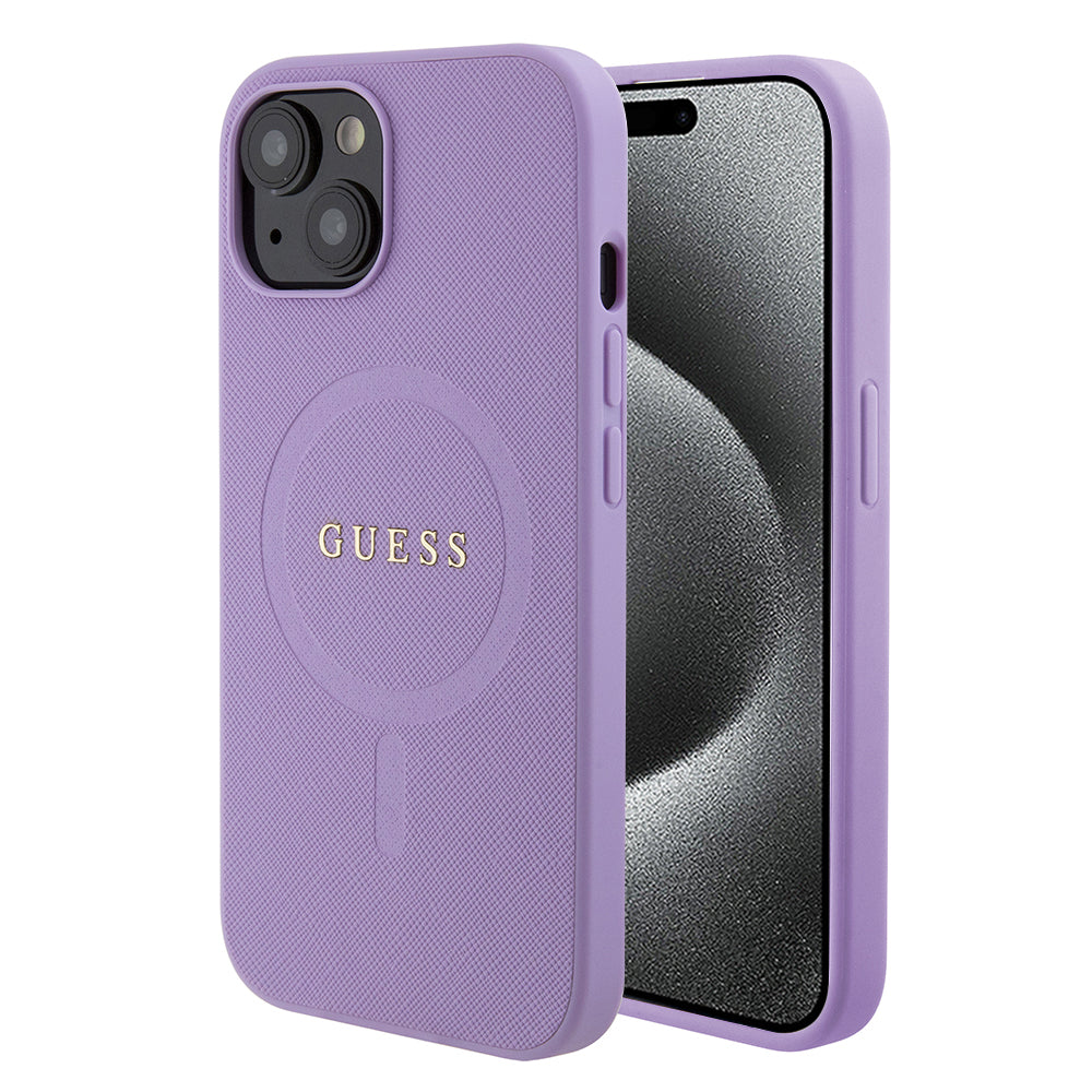 Guess - Saffiano MagSafe (GUHMP15SPSAHMCU) - iPhone 15 - Purple