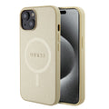 Guess - Saffiano MagSafe (GUHMP15MPSAHMCB) - iPhone 15 Plus - Gold