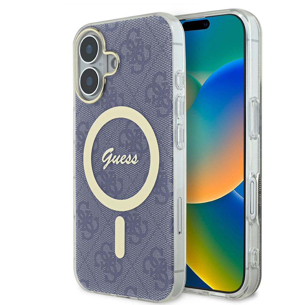 Guess - IML 4G MagSafe (GUHMP16SH4STB) - iPhone 16 - Blue