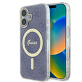 Guess - IML 4G MagSafe (GUHMP16SH4STB) - iPhone 16 - Blue