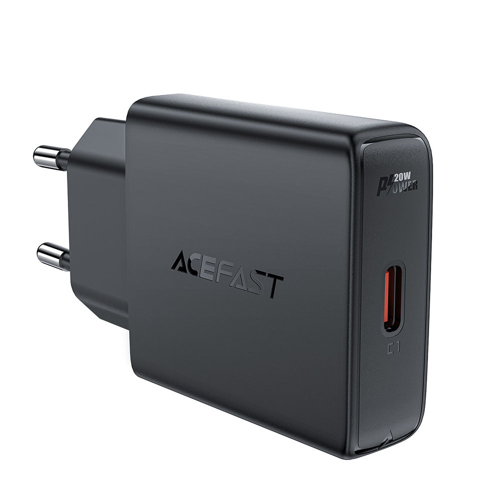 Acefast - Wall Charger (A65) - Type-C, GaN Technology, 20W, Power Delivery - Black