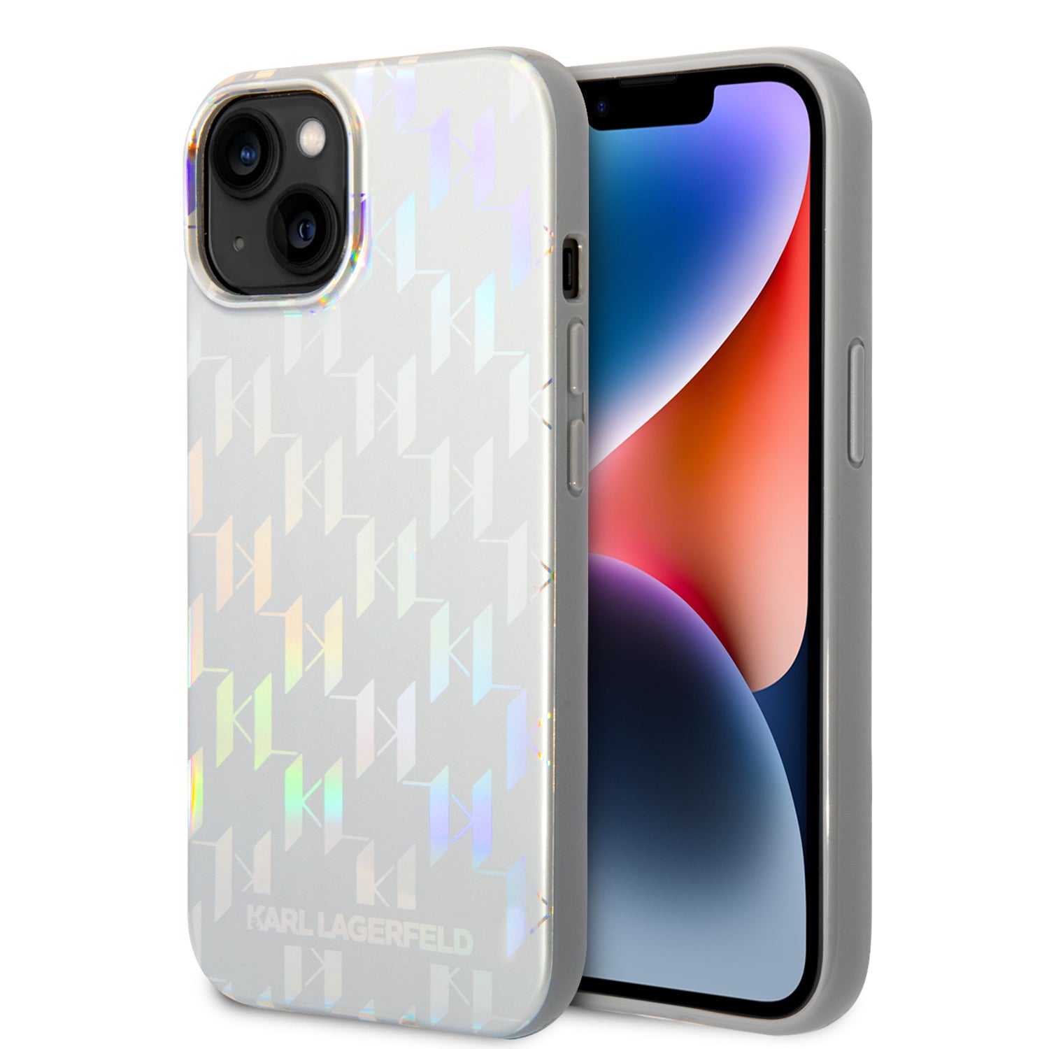 Karl Lagerfeld - Hardcase Monogram (KLHCP14MLGMMSV3) - iPhone 14 Plus - Iridescent