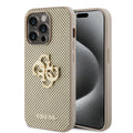 Guess - Leather Perforated 4G (GUHCP15LPSP4LGD) - iPhone 15 Pro - Gold