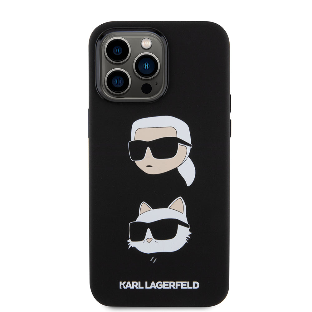 Karl Lagerfeld - Silicone (KLHCP15XSDHKCNK) - iPhone 15 Pro Max - Karl&Choupette Head