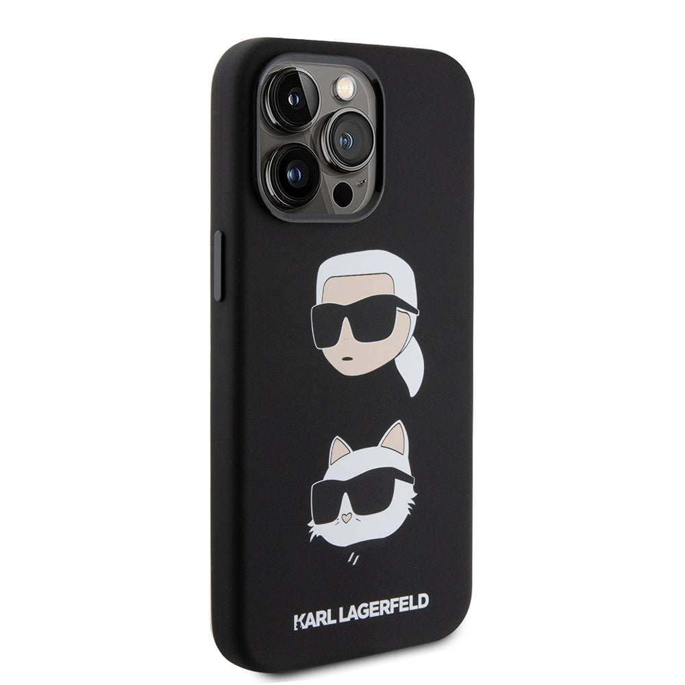 Karl Lagerfeld - Silicone (KLHCP15XSDHKCNK) - iPhone 15 Pro Max - Karl&Choupette Head