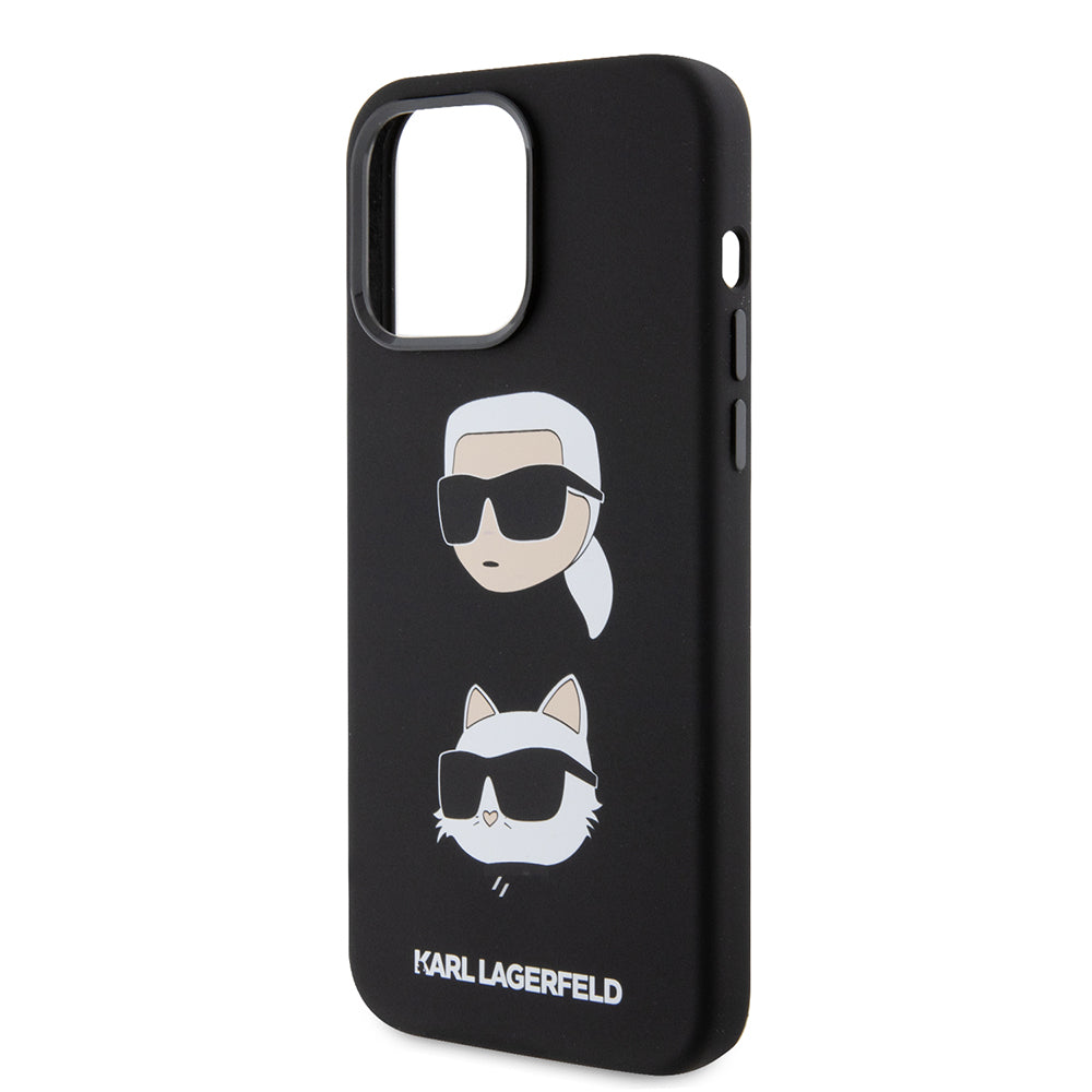 Karl Lagerfeld - Silicone (KLHCP15XSDHKCNK) - iPhone 15 Pro Max - Karl&Choupette Head