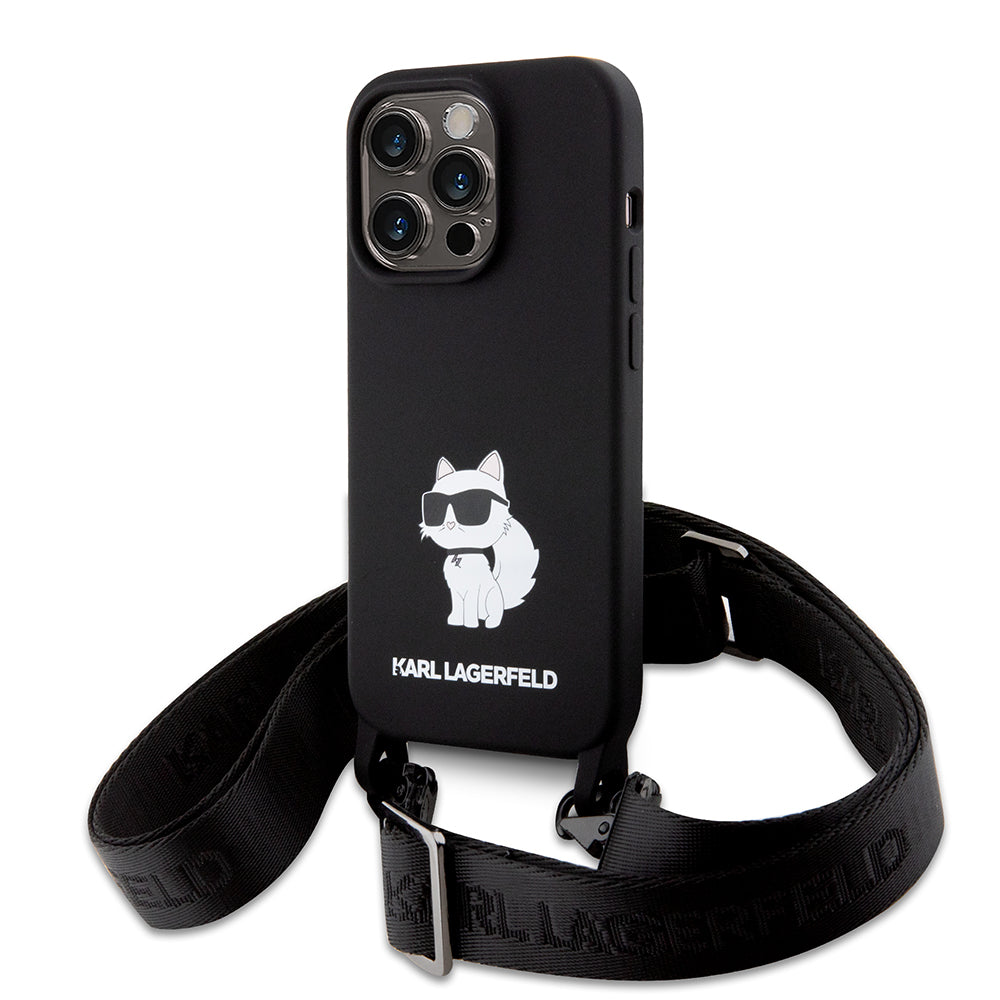 Karl Lagerfeld - Silicone Crossbody (KLHCP15XSCBSKNK) - iPhone 15 Pro Max - Ikonik
