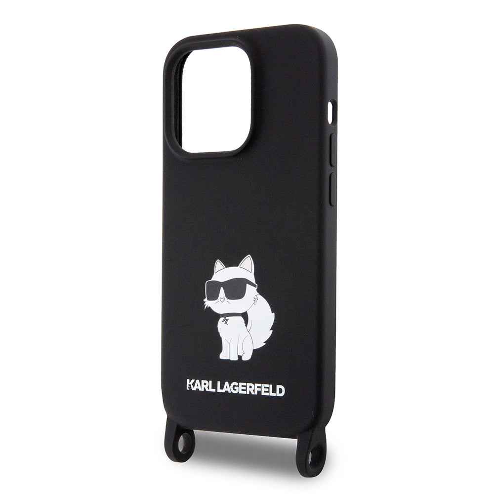 Karl Lagerfeld - Silicone Crossbody (KLHCP15XSCBSKNK) - iPhone 15 Pro Max - Ikonik