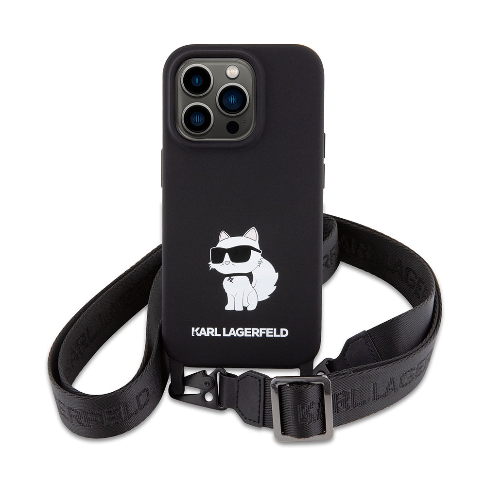 Karl Lagerfeld - Silicone Crossbody (KLHCP15XSCBSKNK) - iPhone 15 Pro Max - Ikonik