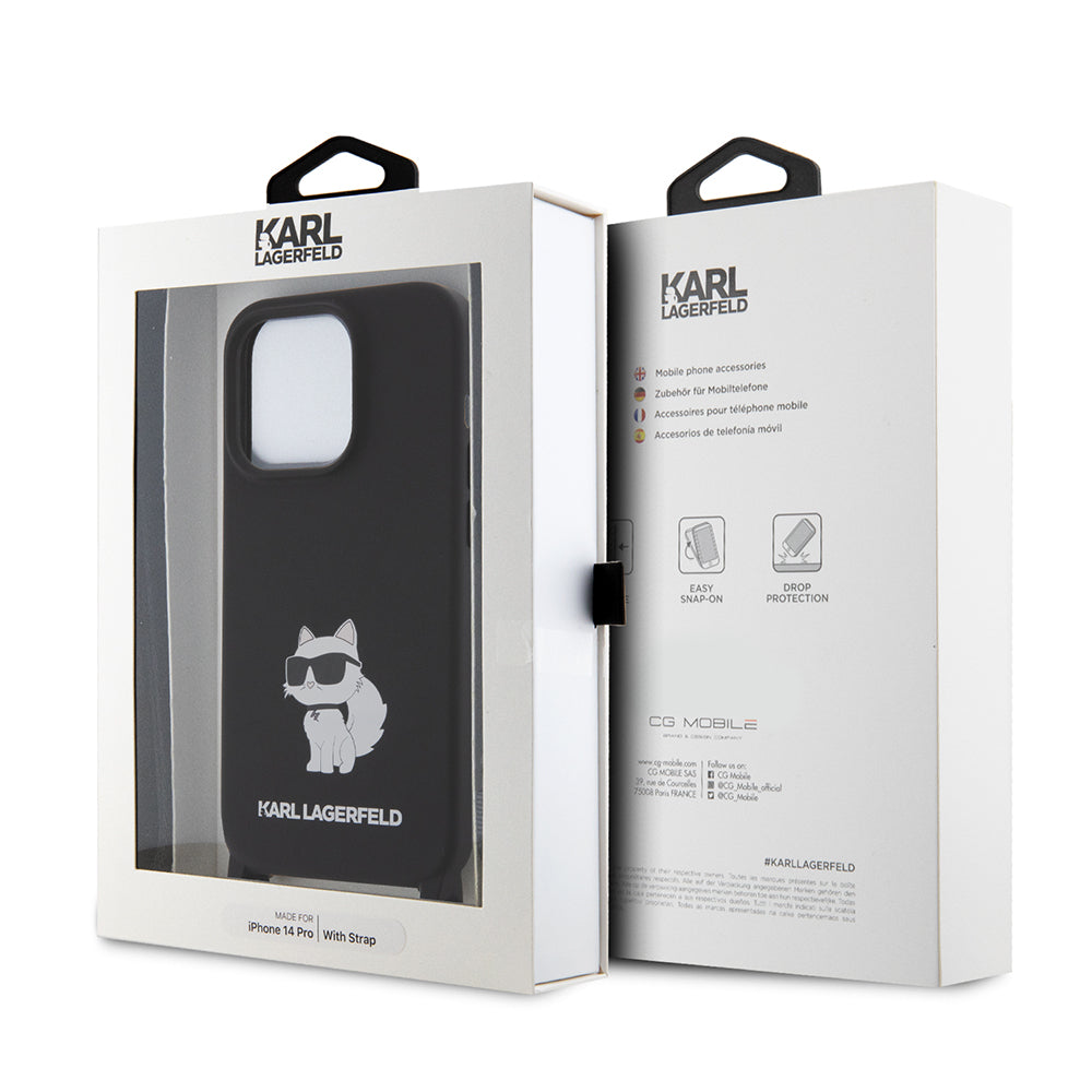 Karl Lagerfeld - Silicone Crossbody (KLHCP15XSCBSKNK) - iPhone 15 Pro Max - Ikonik