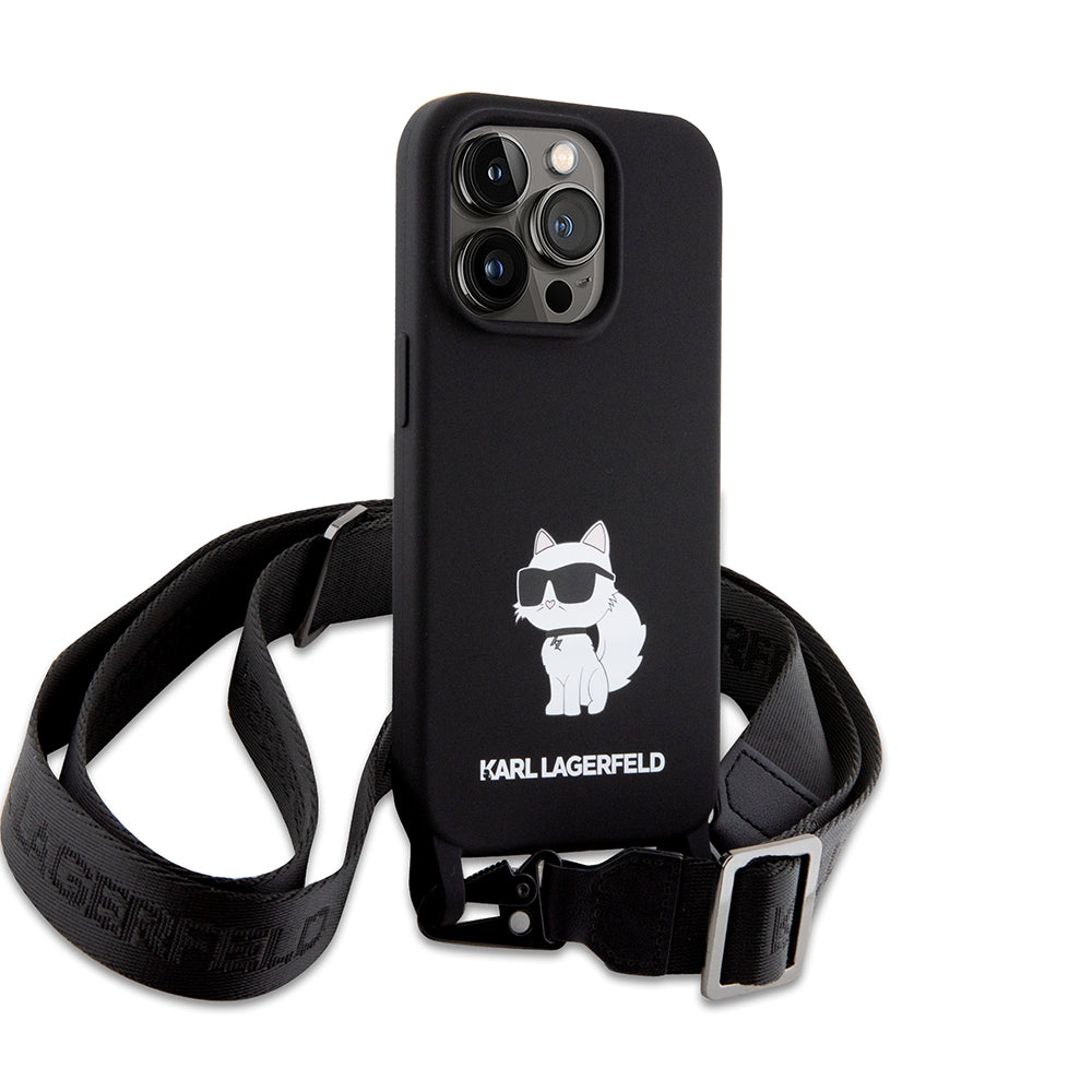 Karl Lagerfeld - Silicone Crossbody (KLHCP15XSCBSKNK) - iPhone 15 Pro Max - Ikonik