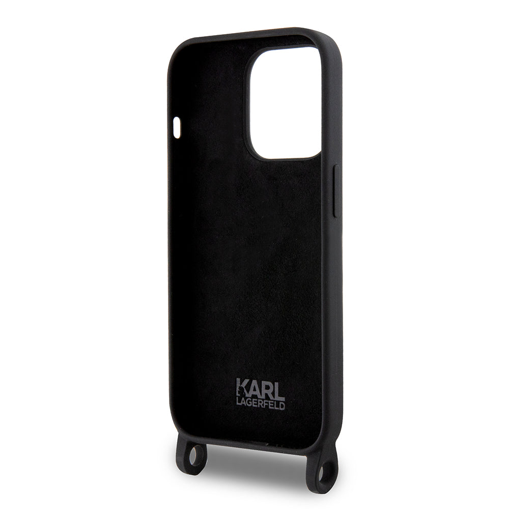 Karl Lagerfeld - Silicone Crossbody (KLHCP15XSCBSKNK) - iPhone 15 Pro Max - Ikonik