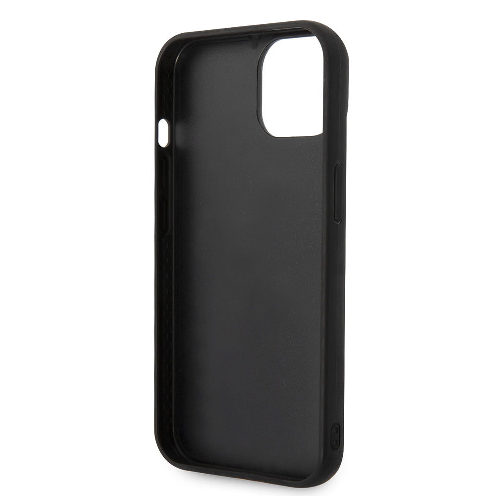 Karl Lagerfeld - Hardcase Leather Puffy (KLHCP14MPSQAK) - iPhone 14 Plus - Elongated Logo