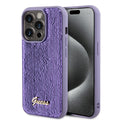 Guess - Sequin Script Metal (GUHCP15LPSFDGSU) - iPhone 15 Pro - Purple