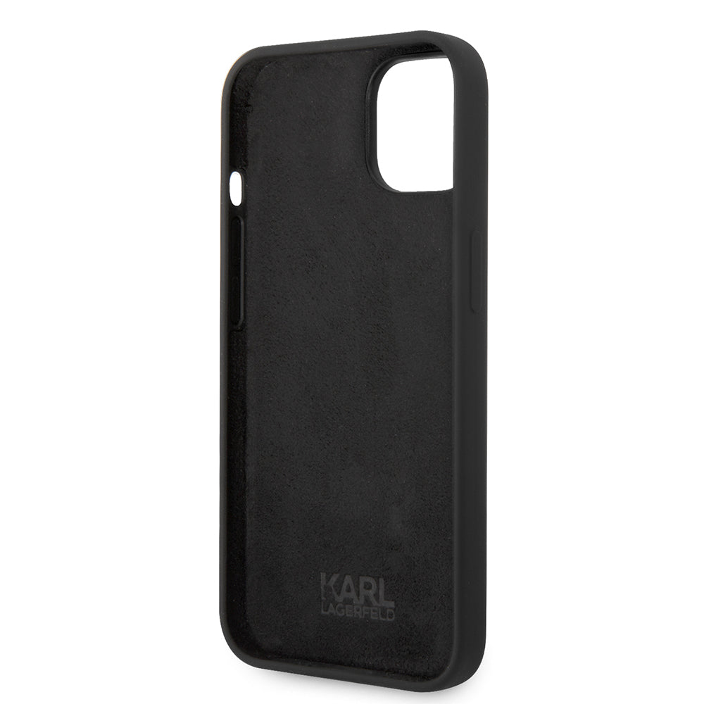 Karl Lagerfeld - Silicone (KLHCP14MSLKHBK) - iPhone 14 Plus - Karl`s Head