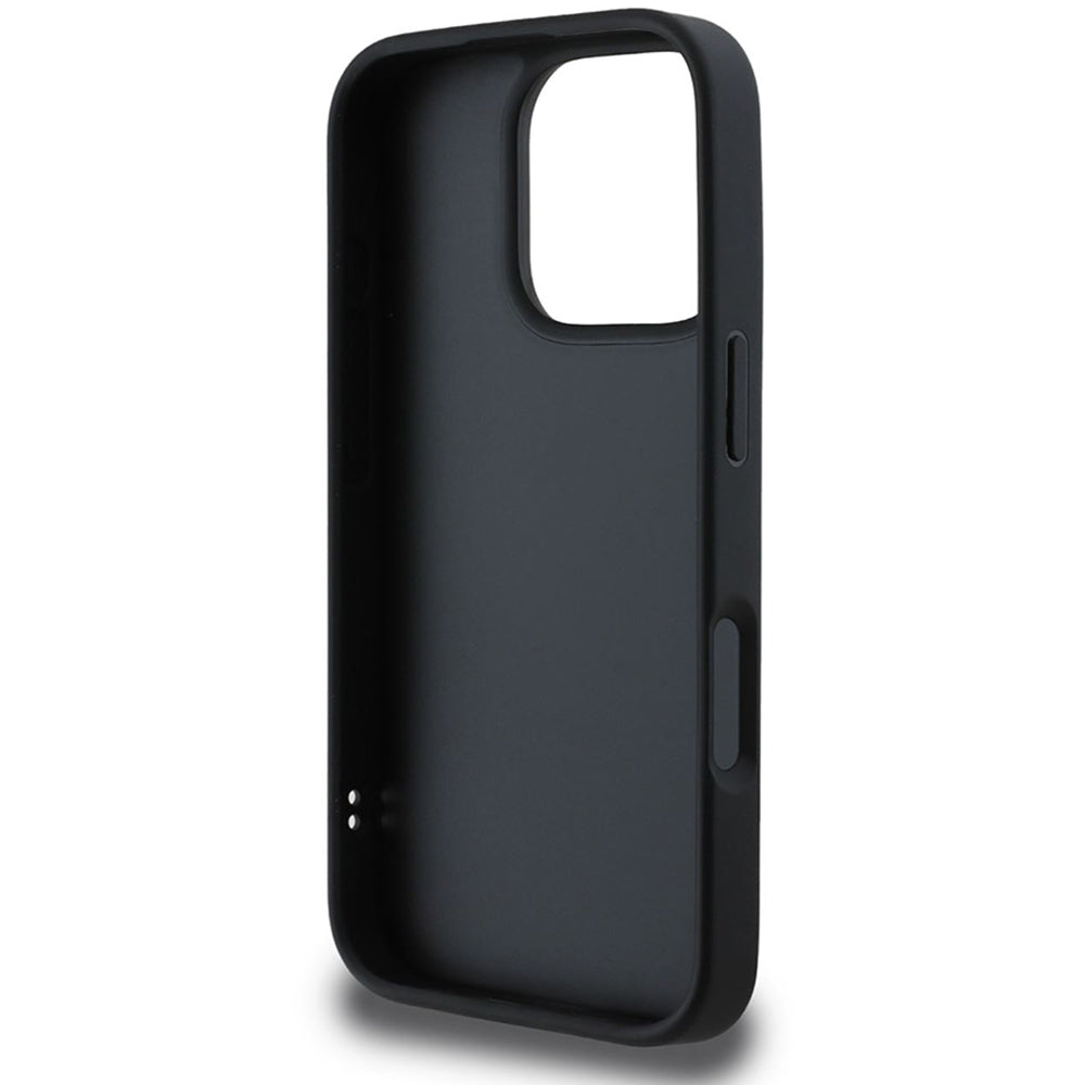 Guess - Quilted Metal Logo (GUHCP16LPSQSQSK) - iPhone 16 Pro - Black