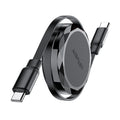 Acefast Cablu Acefast (C13-03), Type-C to Type-C, 60W, Dual Retraction Charging Data Cable, Fast Charging, 0.8m, Negru
