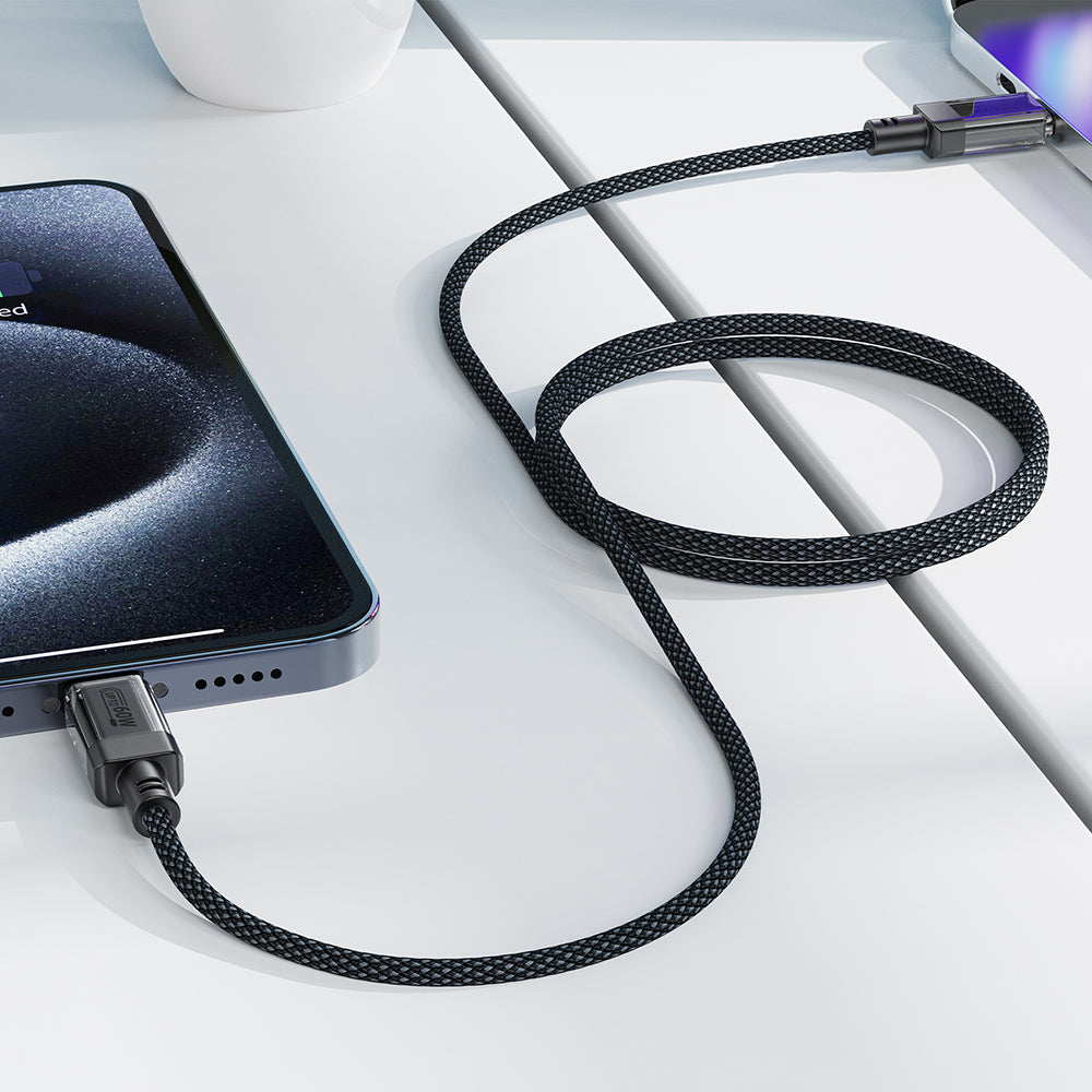 Acefast - Data Cable (C12-03) - Type-C to Type-C, 60W, High-Speed Charging, 1.2m - Black