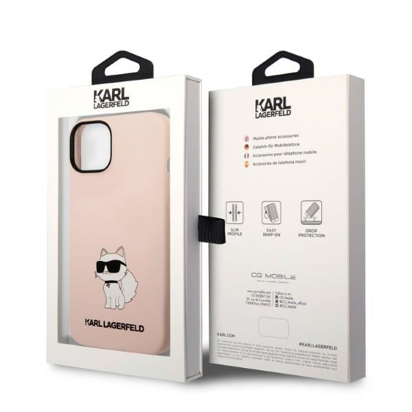 Karl Lagerfeld - Silicone (KLHCP14MSNCHBCP) - iPhone 14 Plus - Pink Choupette