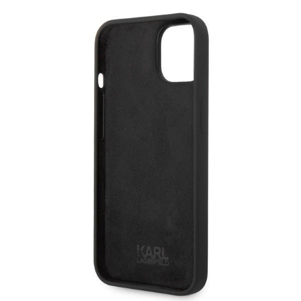 Karl Lagerfeld - Silicone (KLHCP14MSNIKBCK) - iPhone 14 Plus - Black Ikonik