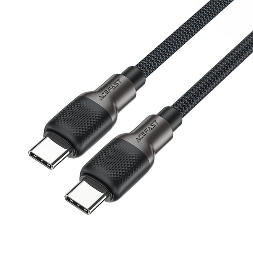 Acefast - Data Cable (C10-03) - Type-C to Type-C, 60W, High-Speed Charging, 1.2m - Black