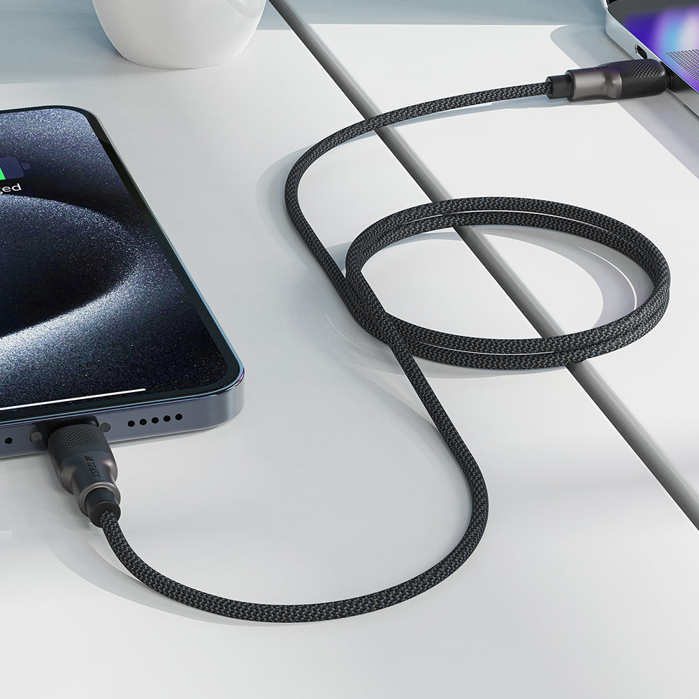 Acefast - Data Cable (C10-03) - Type-C to Type-C, 60W, High-Speed Charging, 1.2m - Black