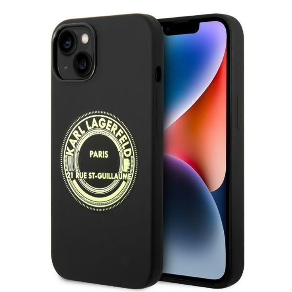 Karl Lagerfeld - Silicone (KLHCP14MSRSGRCK) - iPhone 14 Plus - Black RSG
