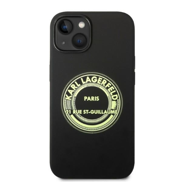 Karl Lagerfeld - Silicone (KLHCP14MSRSGRCK) - iPhone 14 Plus - Black RSG