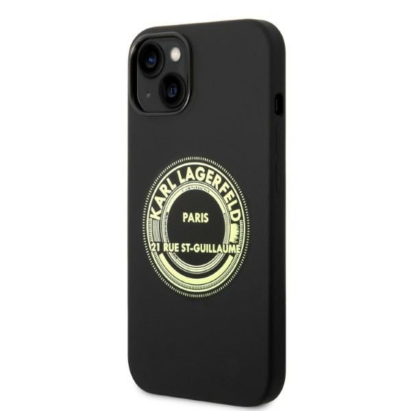 Karl Lagerfeld - Silicone (KLHCP14MSRSGRCK) - iPhone 14 Plus - Black RSG