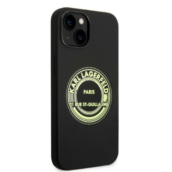 Karl Lagerfeld - Silicone (KLHCP14MSRSGRCK) - iPhone 14 Plus - Black RSG