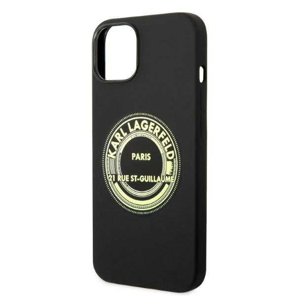 Karl Lagerfeld - Silicone (KLHCP14MSRSGRCK) - iPhone 14 Plus - Black RSG