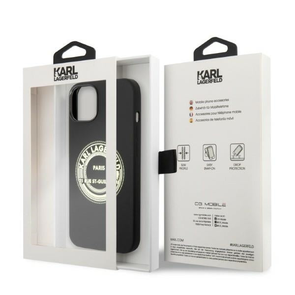Karl Lagerfeld - Silicone (KLHCP14MSRSGRCK) - iPhone 14 Plus - Black RSG