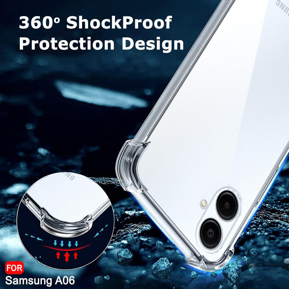 Techsuit - Shockproof Clear Silicone - Samsung Galaxy A06 - Clear