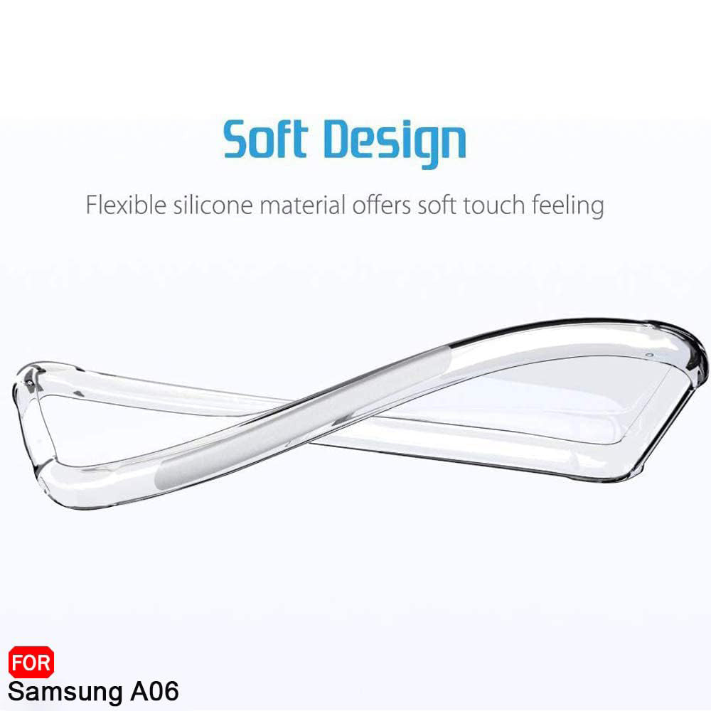 Techsuit - Shockproof Clear Silicone - Samsung Galaxy A06 - Clear