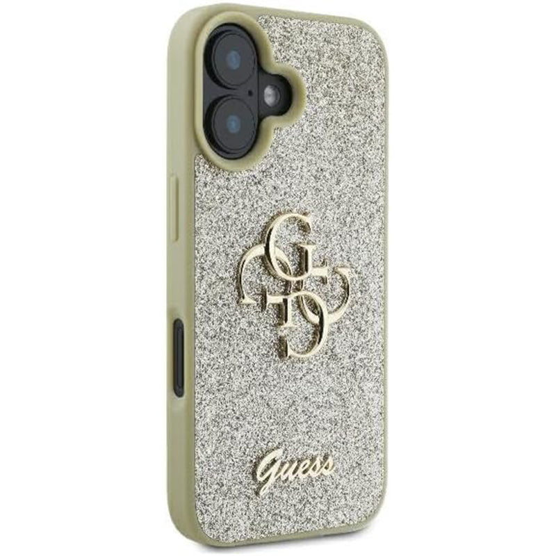 Guess - Glitter Fixed Big 4G (GUHCP16MHG4SGD) - iPhone 16 Plus - Gold