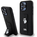 Karl Lagerfeld - Saffiano Gripstand (KLHCP14XGSACHPK) - iPhone 14 Pro Max - Choupette