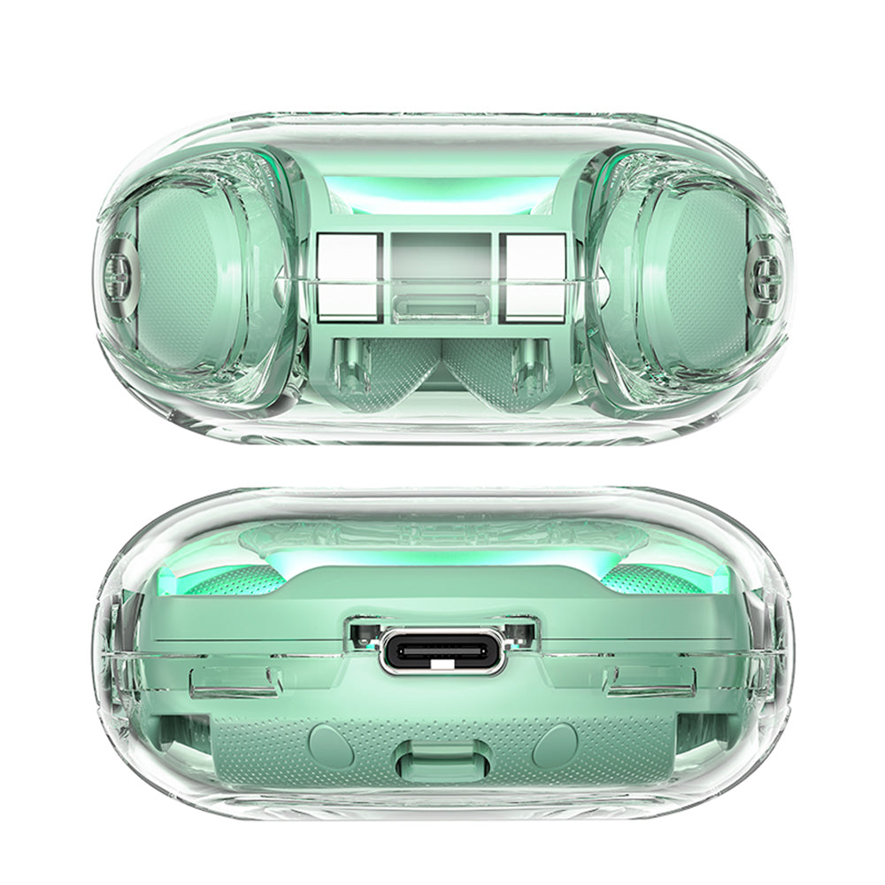Acefast - Wireless Earbuds (T8) - USB-C, IPX4, Bluetooth 5.3, AI Call Noise Reduction, Digital Display, 480mAh - Mint Gr