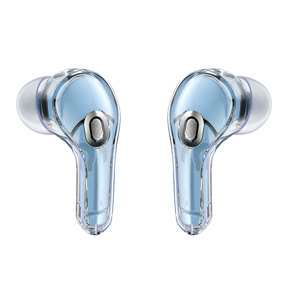 Acefast - Wireless Earbuds (T8) - USB-C, IPX4, Bluetooth 5.3, AI Call Noise Reduction, Digital Display, 480mAh - Ice Blu