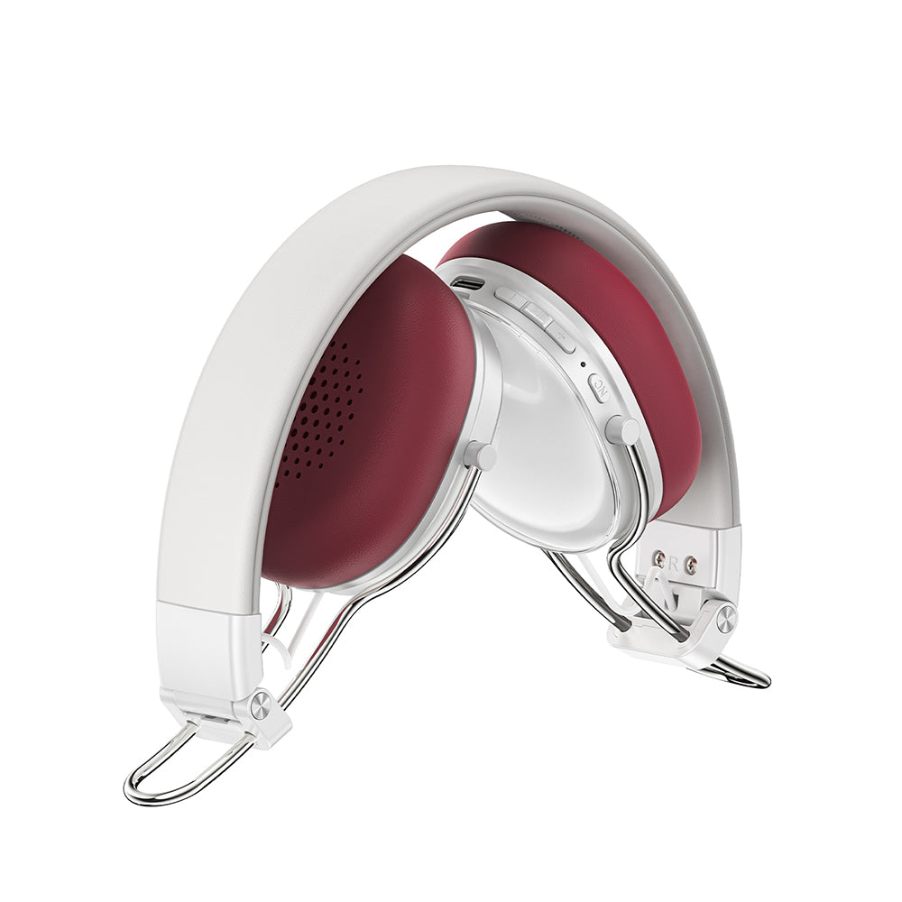 Acefast - Wireless Headset (H7) - Type-C, Bluetooth 5.4, Active Noise Reduction, IP54, 500mAh, Hi-Fi Sound - Pearl White