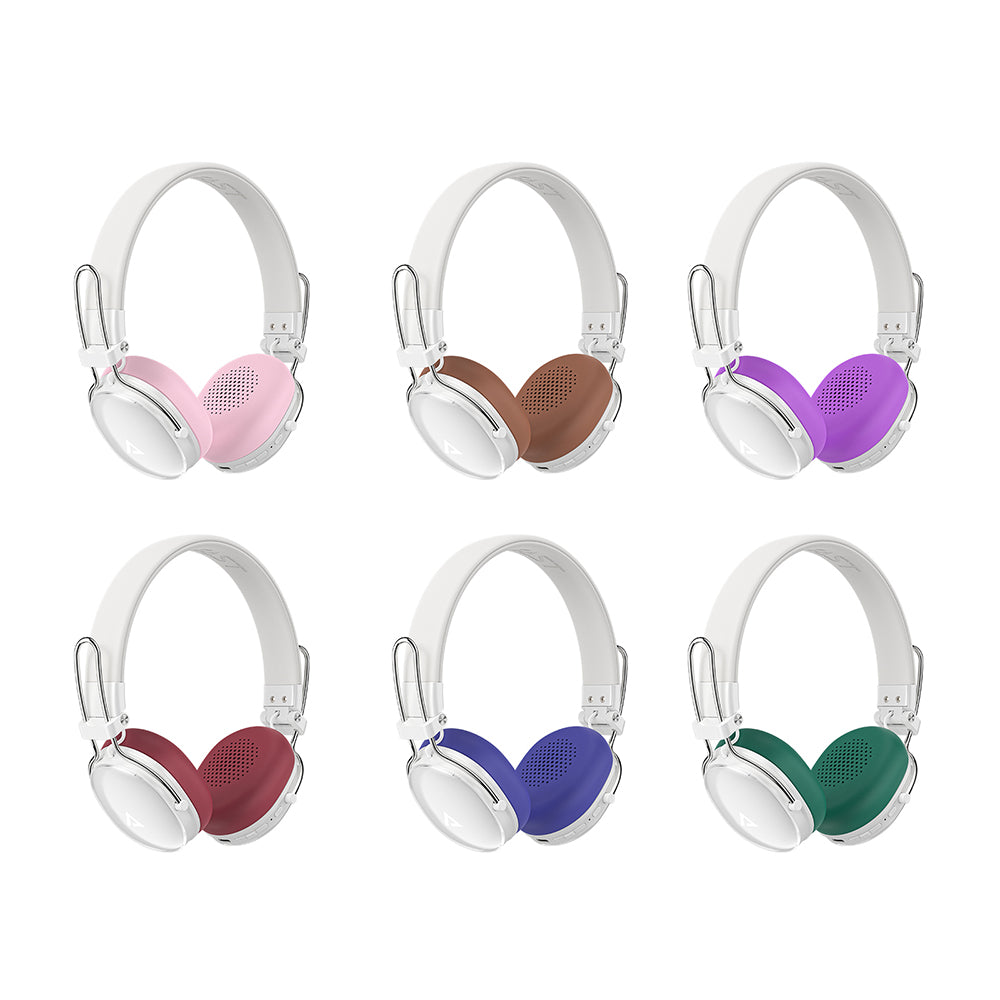 Acefast - Wireless Headset (H7) - Type-C, Bluetooth 5.4, Active Noise Reduction, IP54, 500mAh, Hi-Fi Sound - Pearl White