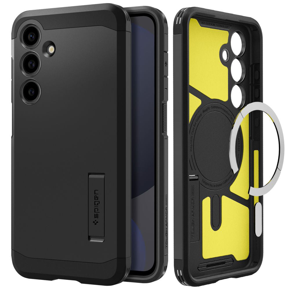 Spigen Husa de protectie Spigen Tough Armor MagSafe (ACS08625) compatibil cu Samsung Galaxy S24 FE, Negru