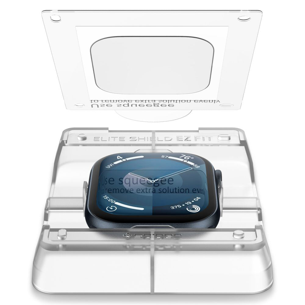 Spigen - (2 pack) Elite Shield EZ Fit (AFL08580) - Apple Watch 10 42mm / Watch 11 42mm - Clear