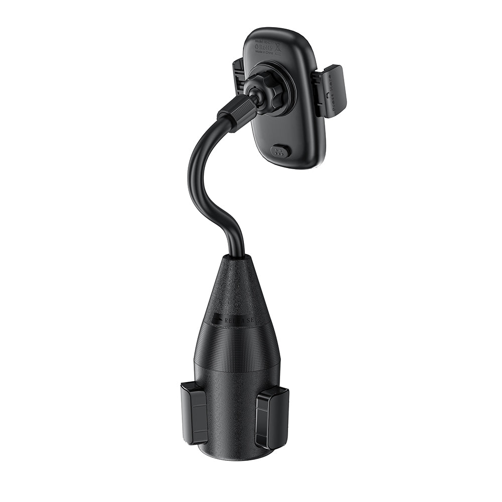 Acefast - Car Holder (D24) - for Cup Holder, 360° Rotation, Multi-angle Adjustment, Safety Lock, for Phone 4.5-6.7" - Bl