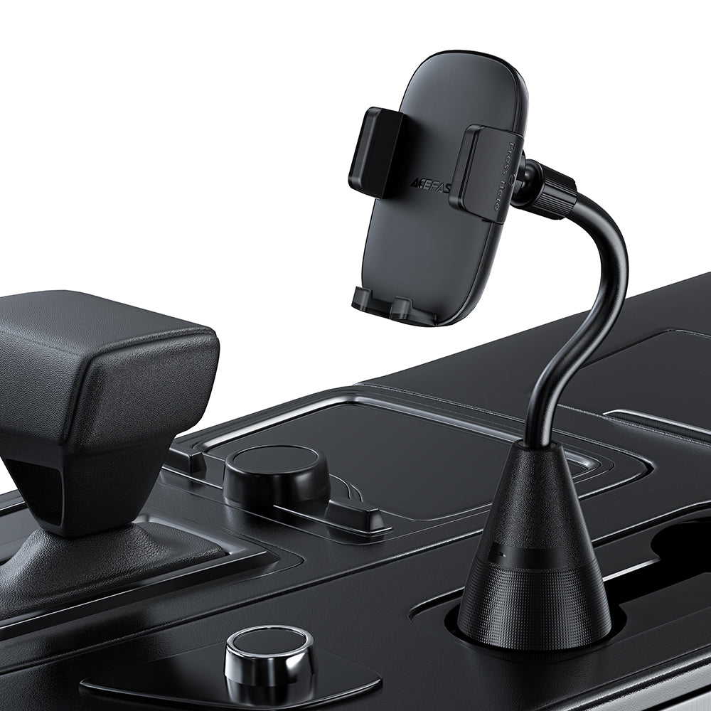 Acefast - Car Holder (D24) - for Cup Holder, 360° Rotation, Multi-angle Adjustment, Safety Lock, for Phone 4.5-6.7" - Bl