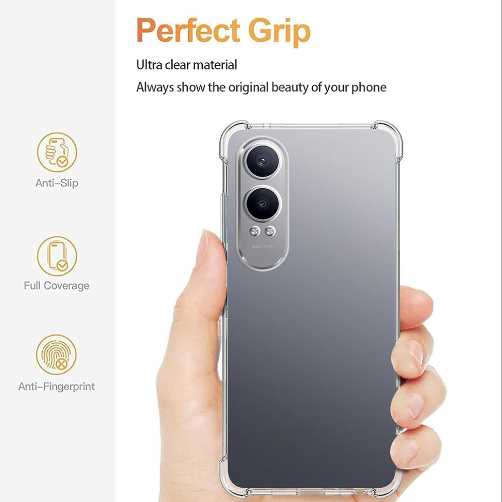 Techsuit - Shockproof Clear Silicone - OnePlus Nord CE4 Lite - Clear