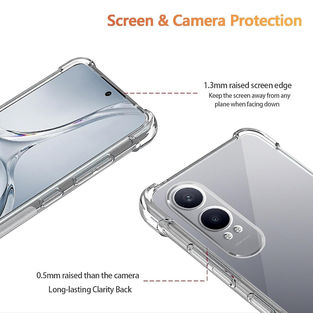 Techsuit - Shockproof Clear Silicone - OnePlus Nord CE4 Lite - Clear