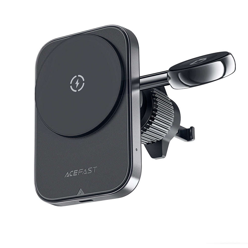 Acefast - Car Holder with Wireless Charging (D18) - for iPhone, 2in1 Wireless Fast Charging, for Air Vant, Lock Clip - B
