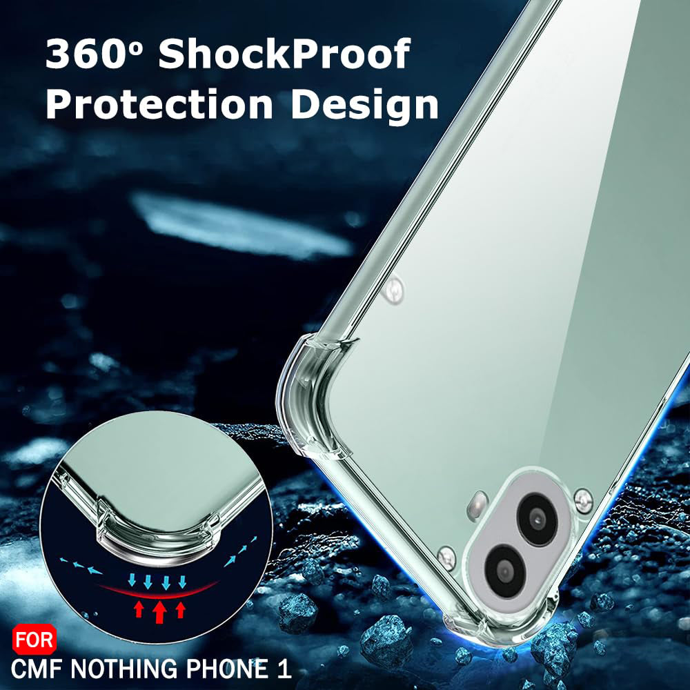 Techsuit - Shockproof Clear Silicone - Nothing CMF Phone 1 - Clear