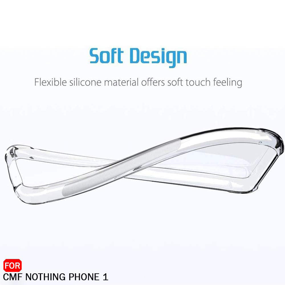 Techsuit - Shockproof Clear Silicone - Nothing CMF Phone 1 - Clear